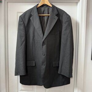 Eddie Domani Men's Grey Blazer Sport Jacket Lined size 46R